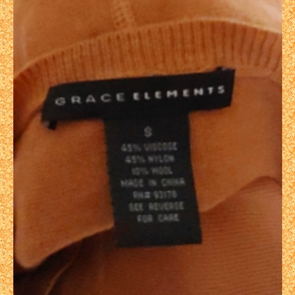 ✨Trending!✨Grace Elements Fringe Dolman Sleeve Sweater S - Picture 6 of 6